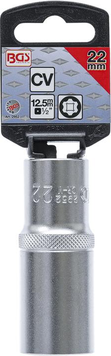 Produktbild BGS Steckschlüssel-Einsatz Super Lock, tief Antrieb Innenvierkant 12,5 mm (1/2") SW 22 mm (22 mm)