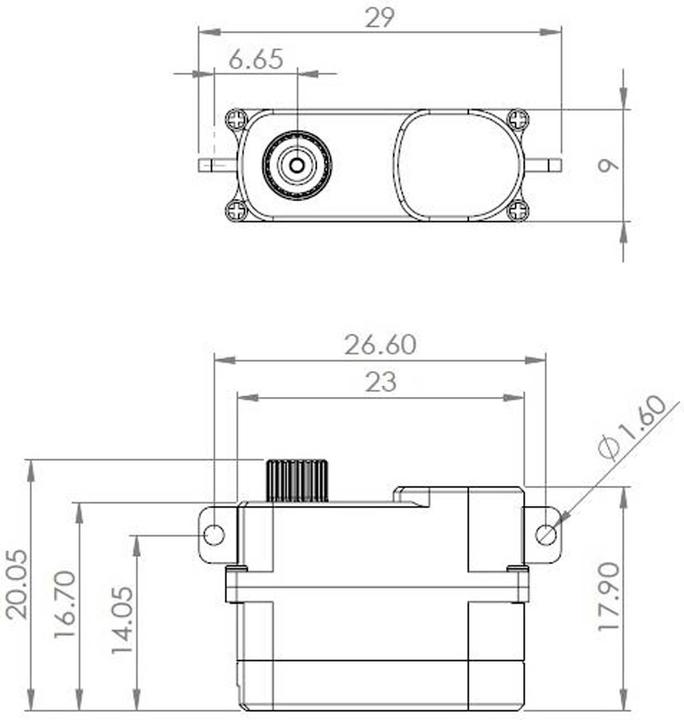 Immagine prodotto Mks ds75k-r servo digitale a montaggio orizzontale per dlg / hlg / f3k...
