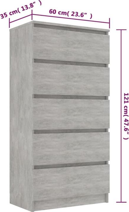 Produktbild vidaXL Norman (60 x 35 x 121 cm)