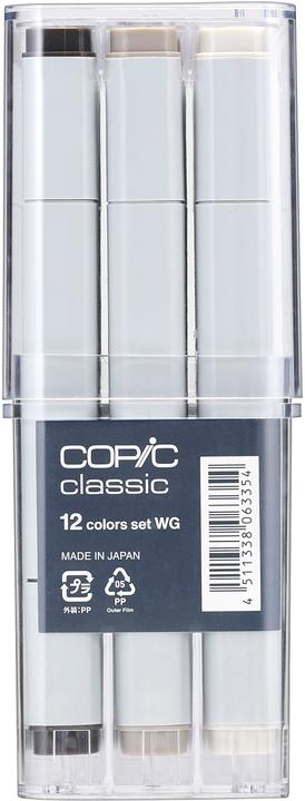 Produktbild Copic Grafikmarker Classic Grau-Set ”WG”, 12 Stück (12x)