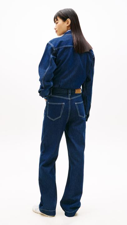 Produktbild Tommy Jeans Flag Embroidery Collared Denim Jumpsuit (M)