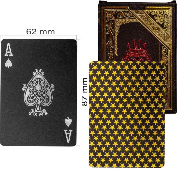 Produktbild Games Planet Pokerkarten Kartendeck Schwarz/Gold