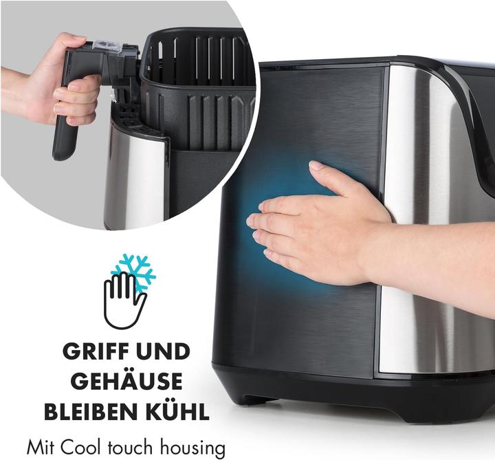 Produktbild Klarstein Aero Vital deluxe Heissluftfritteuse Silber
