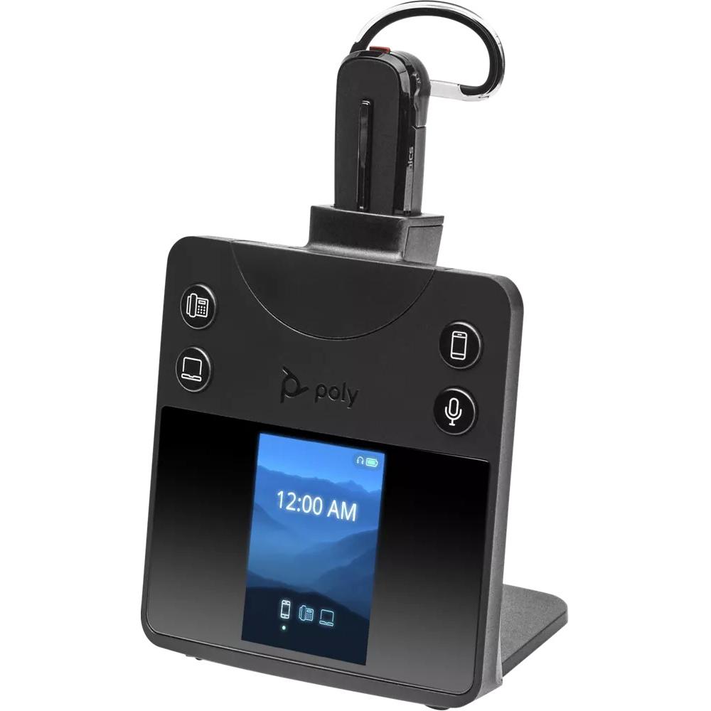 Poly SAVI 8445 OFFICE S8445 CDM UTT (Kabellos), Office Headset, Schwarz