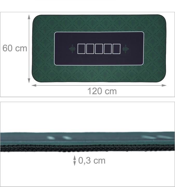 Actual product image Relaxdays Poker mat