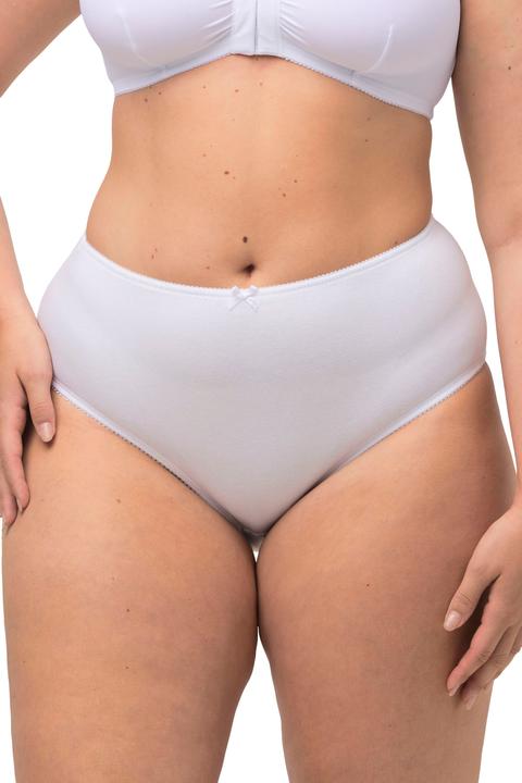 Actual product image Ulla Popken 5 Pack of Stretch Cotton Panties - Black, White (54, 5-pack)