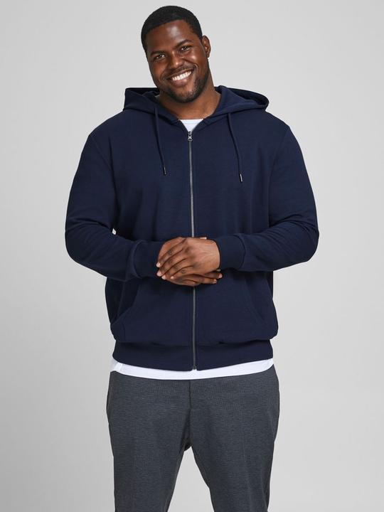 Image du produit Jack & Jones Hoodie Plus Size avec fermeture éclair sur toute la longueur (8XL)
