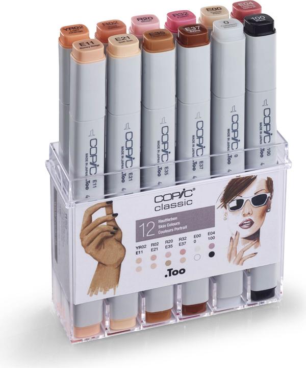 Actual product image Copic Skin tones (12 x)