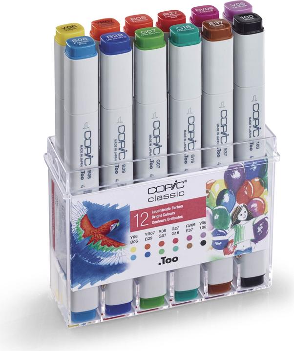 Actual product image Copic Luminous colors (12x)