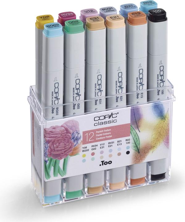 Black, Blue, Green, Orange, Rose, Yellow