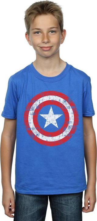 Produktbild Avengers Captain America Scratched Shield TShirt Jungen (128)