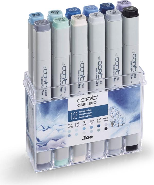 Actual product image Copic Winter colors (Grey, 7 mm, 12 x)