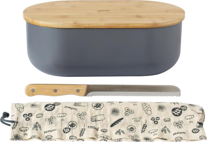 Produktbild Pebbly 4-in-1 Brotbox 4-tlg., 36 x 20 x 13 cm