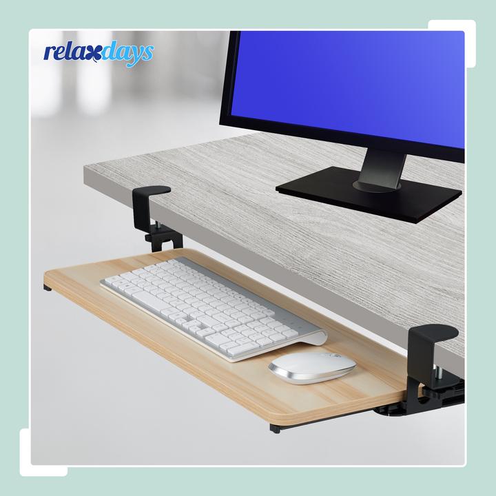 Actual product image Relaxdays Ausziehbare Tastaturablage zum Klemmen