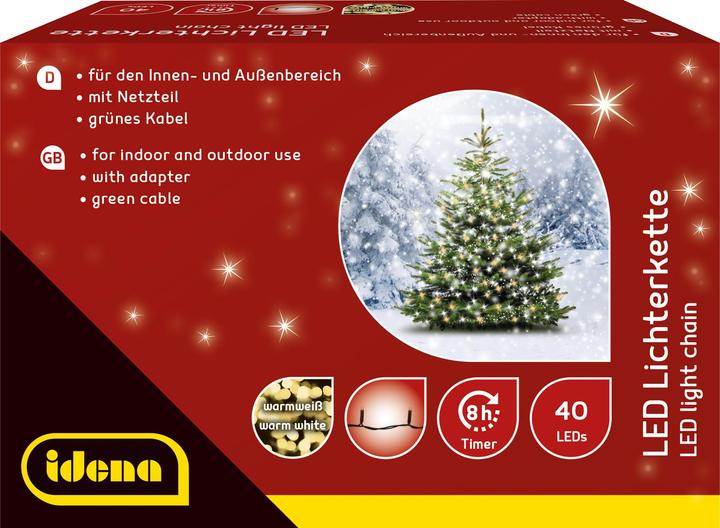 Produktbild Idena LED-Lichterkette 40er warmweiss,für Aussen (1 m)