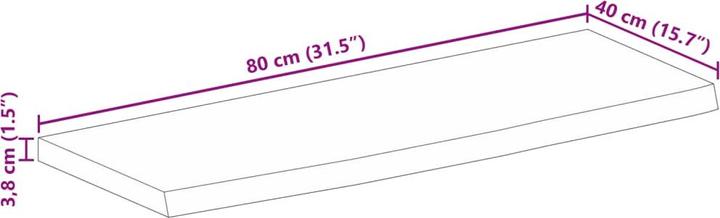 Actual product image vidaXL Tischplatte (40 x 40 cm)