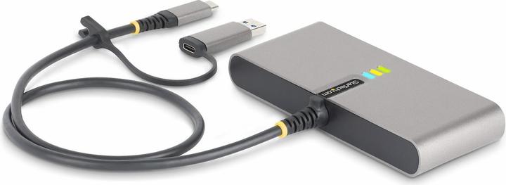 Produktbild StarTech com 5G2A1SGBB-USB-C-HUB, Kabelgebunden, USB 3.2 Gen 1 (3.1 Gen 1) Type-C, 100 W, 10,100,100 (USB-C, 2 Ports)