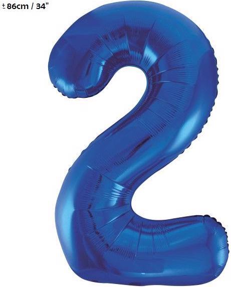 Image du produit Unique Ballon en plastique chiffre "2 (1x)