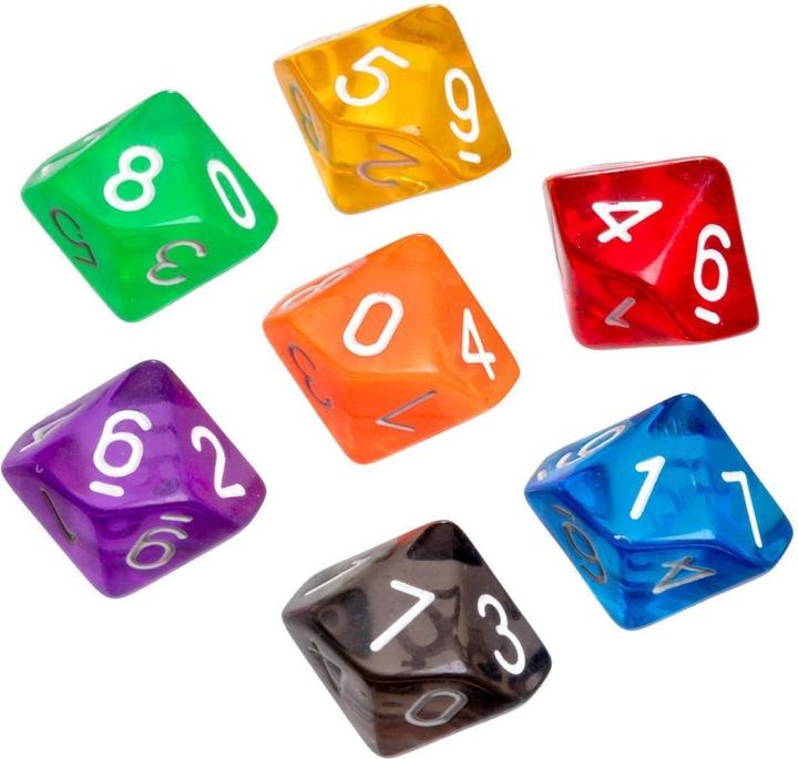 Produktbild Philos Würfel, 10 seitig, transparent, 50er Beutel