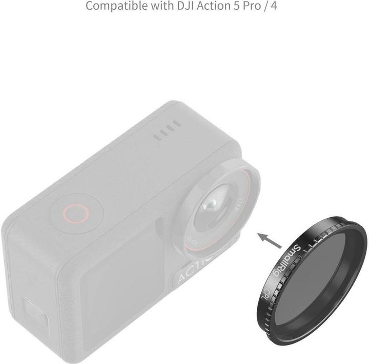 Immagine prodotto SmallRig 5835 Attachable CPL Filter for DJI Osmo Action 5 Pro / 4