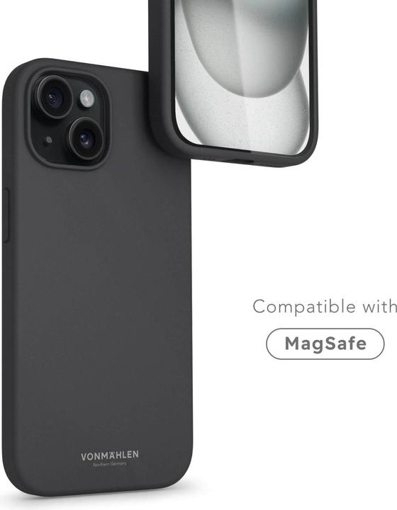 Actual product image Vonmählen Eco Silicone Case for iPhone 15 Navy (Apple iPhone 15)