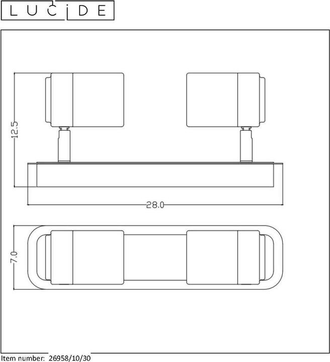 Actual product image Lucide Lennert (320 lm, GU10)