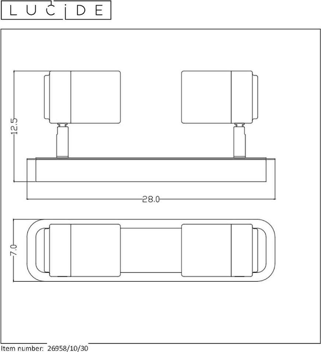 Produktbild Lucide Lennert (320 lm, GU10)