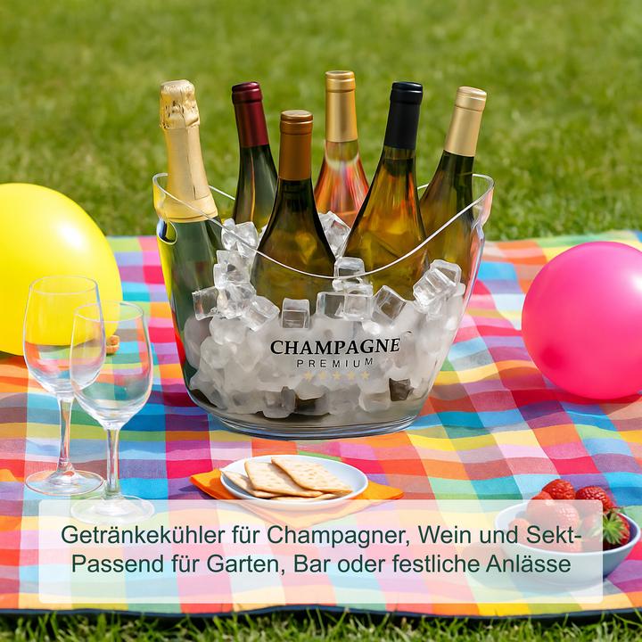 Produktbild Relaxdays Eiseimer 8l transparent