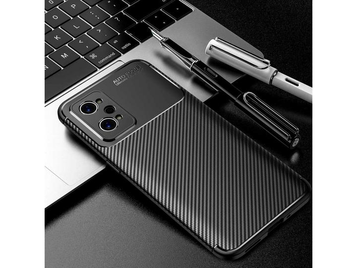 Actual product image Screenguard Realme GT Neo2 Hull Carbon Design TPU Case (Realme GT Neo 2)