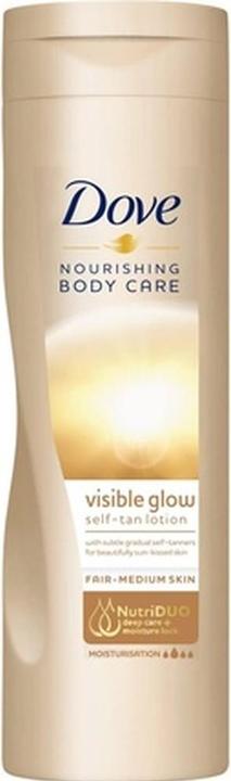 Dove Nourishing Body Care Visible Glow Self-Tan Lotion - Samoopalovacà pÅ™Ãpravek Fair-Medium (L (Selbstbräunungsschaum, 250 ml)