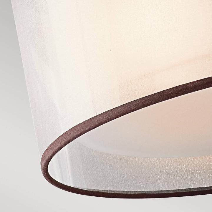 Produktbild Elstead Lighting Lacey Deckenleuchte E27 3-fach Mission Bronze helle Umbra, Erd-Farbe, metallisch gefrostet (E27)