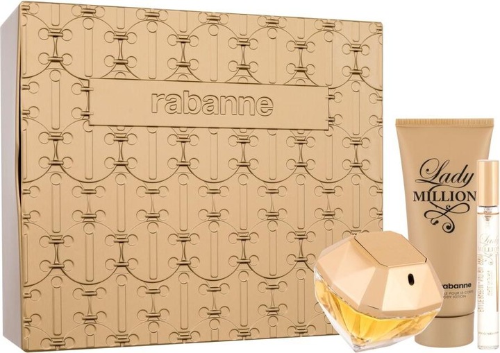 Paco Rabanne SET Lady Million EDP spray 80ml + EDP 10ml + BODY LOTION 100ml (Eau de parfum)