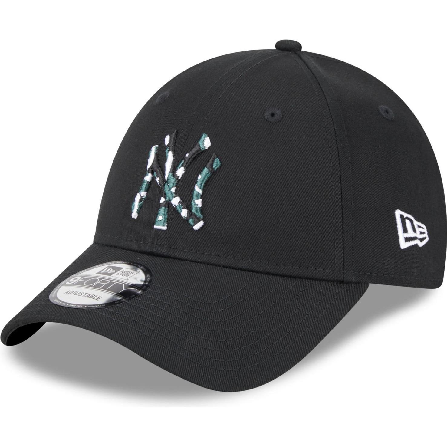 New Era, Herren, Cap, 9Forty Strapback Cap - Infill New York Yankees, Schwarz