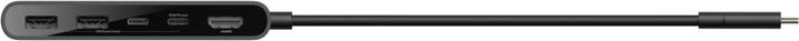 Actual product image Belkin CONNECT USB-C 5-in-1 mit Dual USB-C Ports,sw. AVC022hqBK (USB-C, 5 ports)