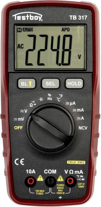Image du produit Testboy TB317 Multimètre portable numérique CAT IV 1000 V (CAT IV 1000V)