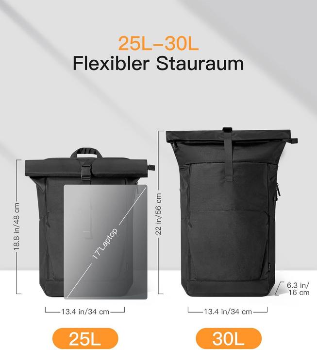 Image du produit Inateck Notebook-Rucksack BP01007 black 25-30L (25 l)