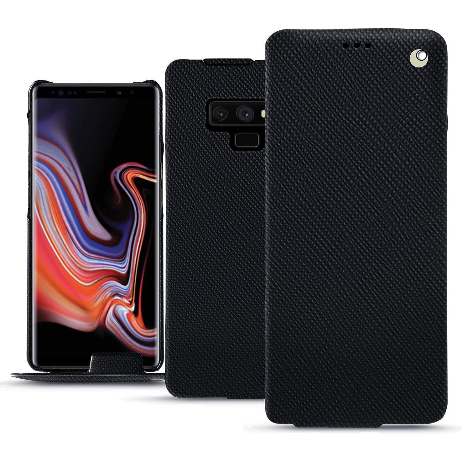 Noreve Lederschutzhülle vertikal (Samsung Galaxy Note 9), Smartphone Hülle, Schwarz