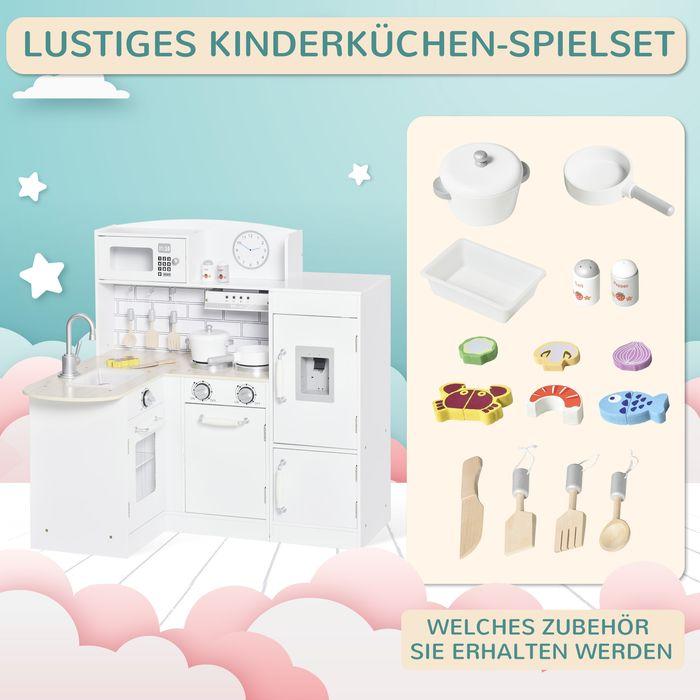 Produktbild Swisshandel24 Kinderküche Spielküche mit elektronischem Wasserspender, Backofen, Weiss