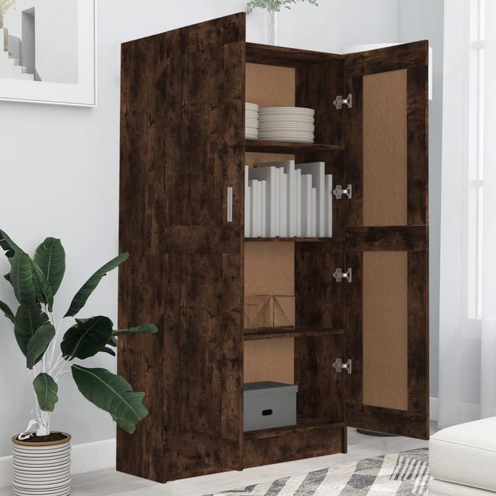 Immagine prodotto vidaXL Bücherschrank Räuchereiche 82,5x30,5x150 cm (82,5 x 30,5 x 150 cm)