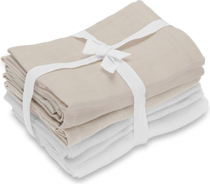 Copenhagen Vanilla - Muslins 4 Pack - Oyster Grey - 70 x 70 cm (70 cm, 70 cm)