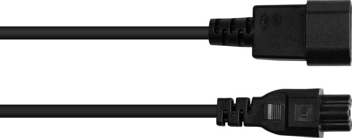 Actual product image Good Connections P1405-S050 Power cable black 5 m C14 coupler C5 coupler (5 m)
