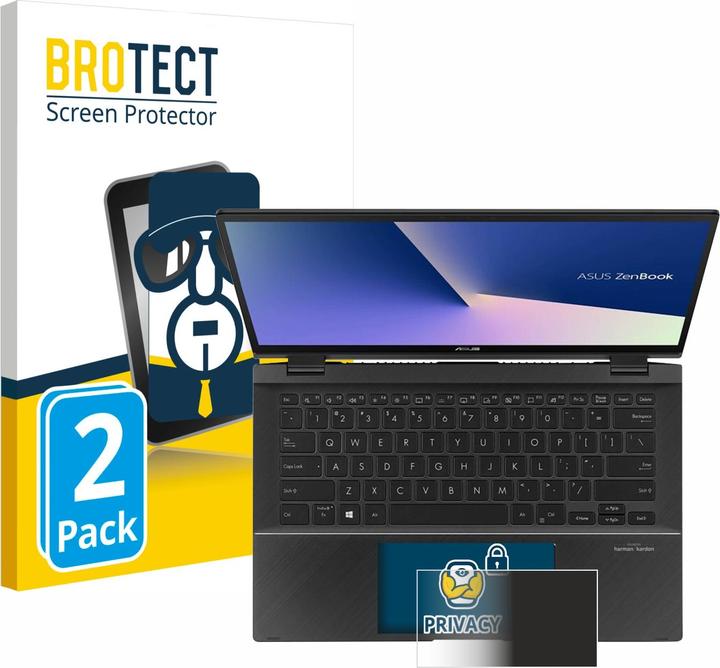 Produktbild BROTECT Sichtschutzfolie Anti-Spy Privacy Folie Blaulicht-Schutz (463")
