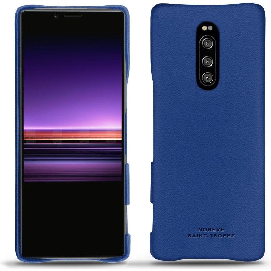 Noreve Lederschutzhülle (Sony Xperia 1), Smartphone Hülle, Blau