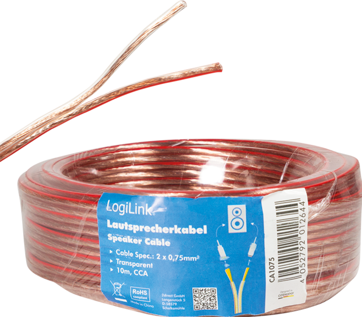 Actual product image LogiLink CA Speaker cable (10 m, 0.75 mm²)