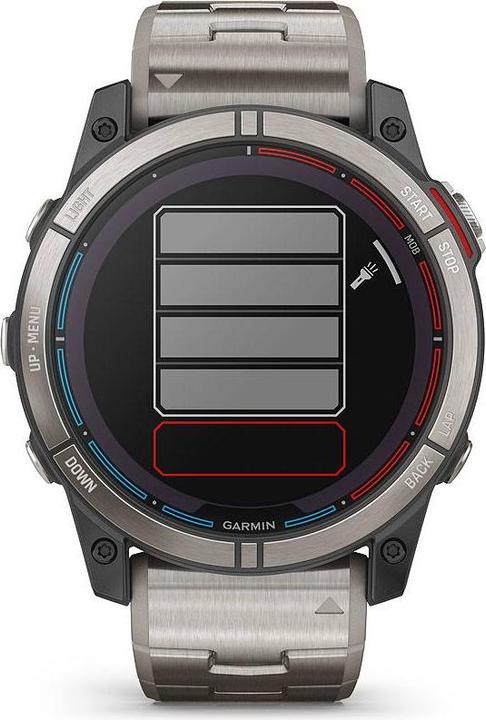Productafbeelding Garmin quatix 7X Sapphire Solar Titan" GPS Smartwatch voor op zee (51 mm)