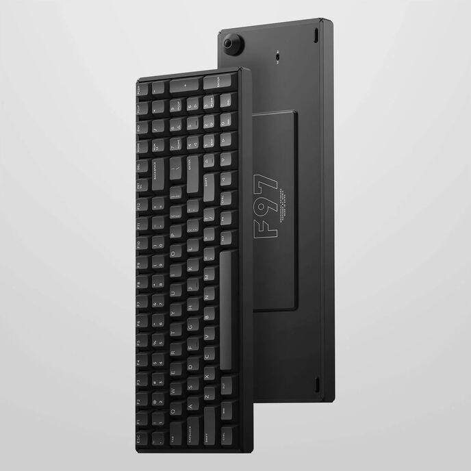 Actual product image Iqunix F97 Dark Side Wireless Gaming Keyboard, RGB - MX Brown Switches (DE, Wireless, Cable)