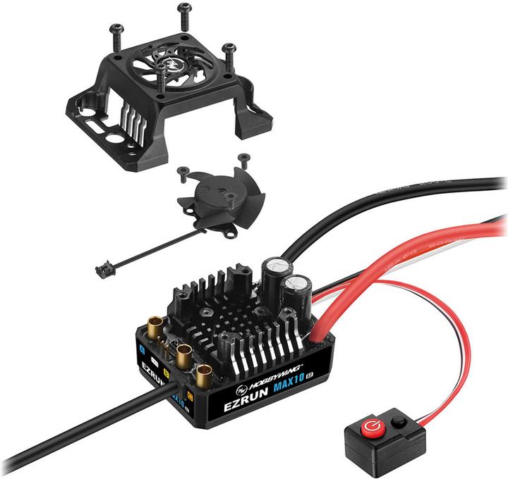 Image du produit Hobbywing Régulateur Ezrun MAX10 G2 80 Amp 2-3s LiPo BEC 5A