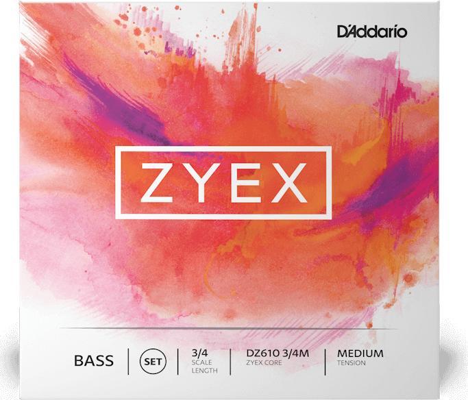 Image du produit D'Addario Zyex DZ610 3/4M (4 x, Contrebasse)