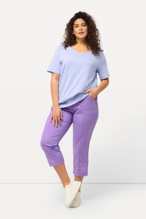 Actual product image Ulla Popken Roll-Tab Hem Stretch Cargo Pants (62)