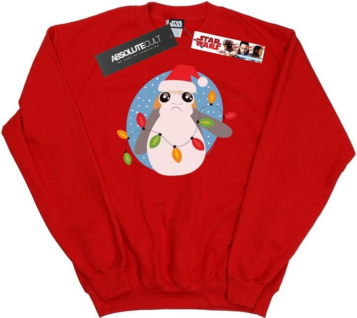 Produktbild Star Wars The Last Jedi Porg Christmas Lights Sweatshirt Jungen (128)